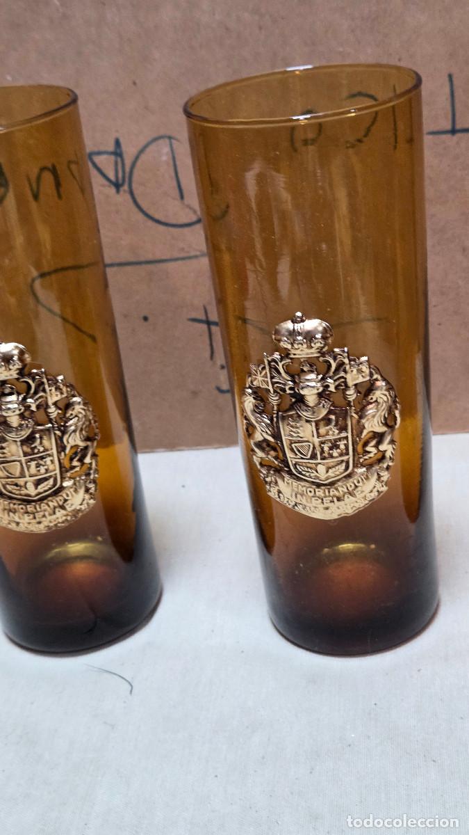 Coleccionismo: 3 vasos con escudo vintage - Foto 3