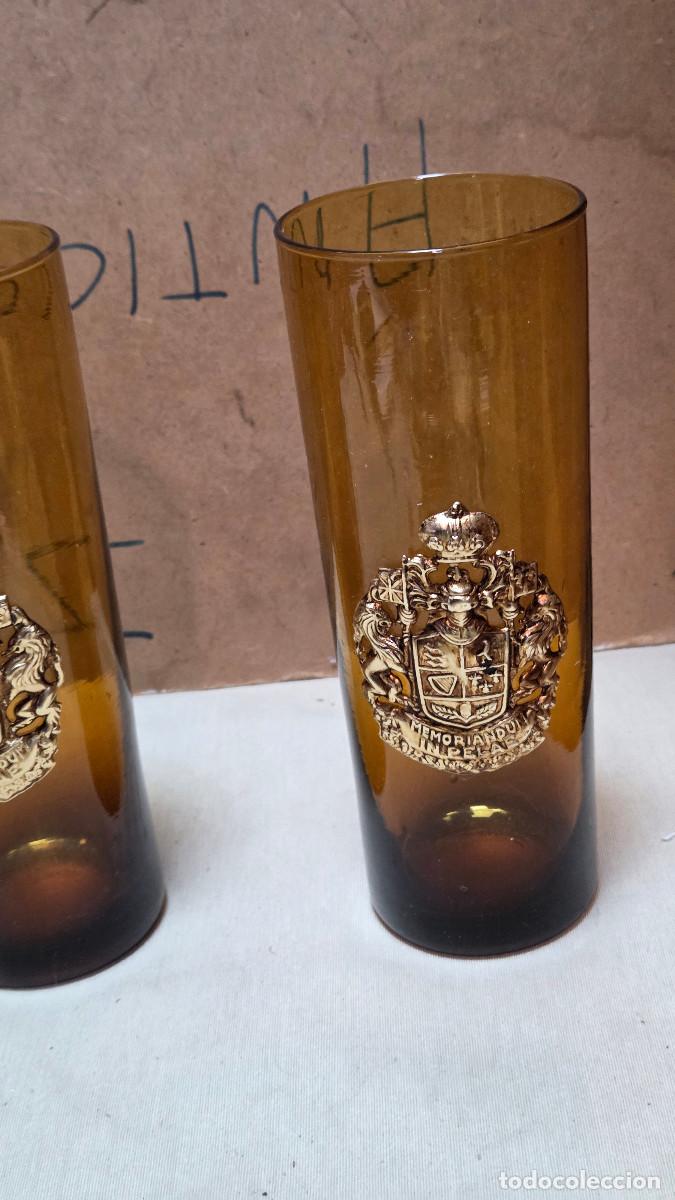 Coleccionismo: 3 vasos con escudo vintage - Foto 4