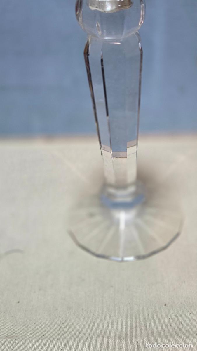Coleccionismo: portavela de cristal vintage - Foto 3