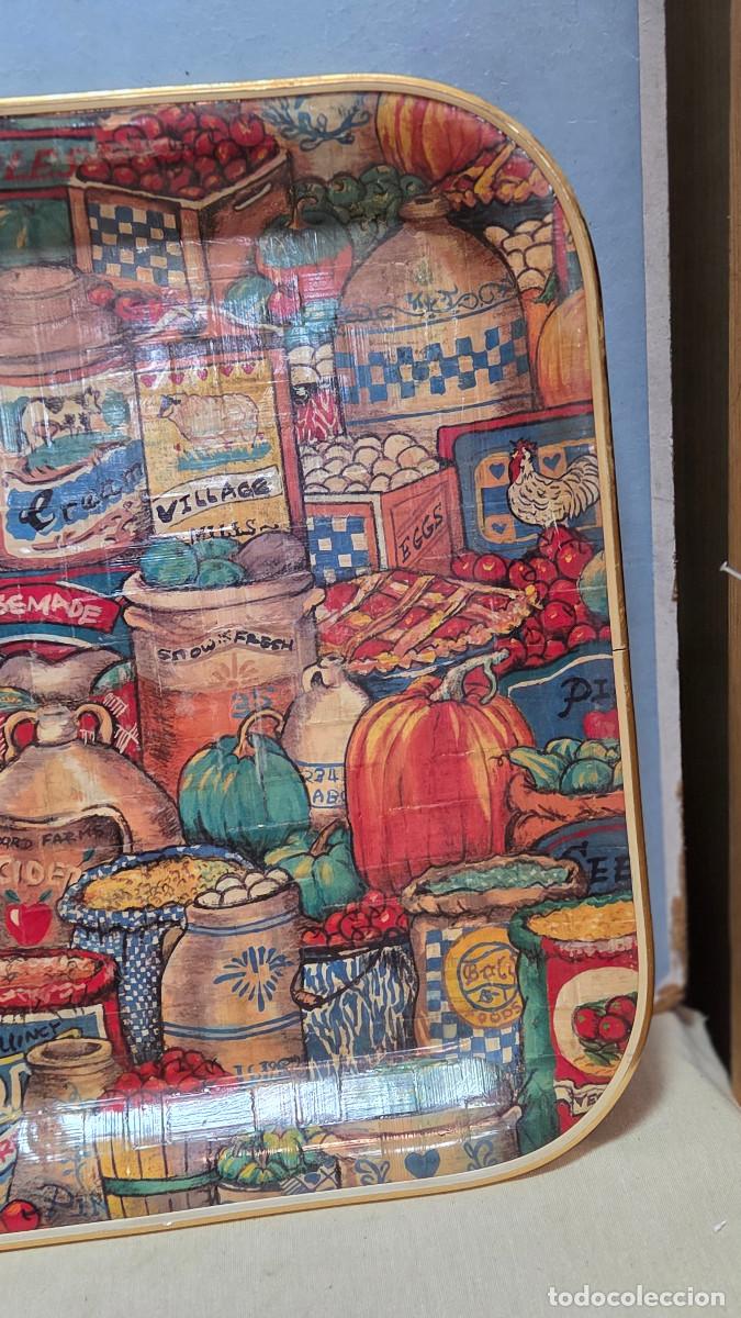 Coleccionismo: bandeja de bambu vintage - Foto 2