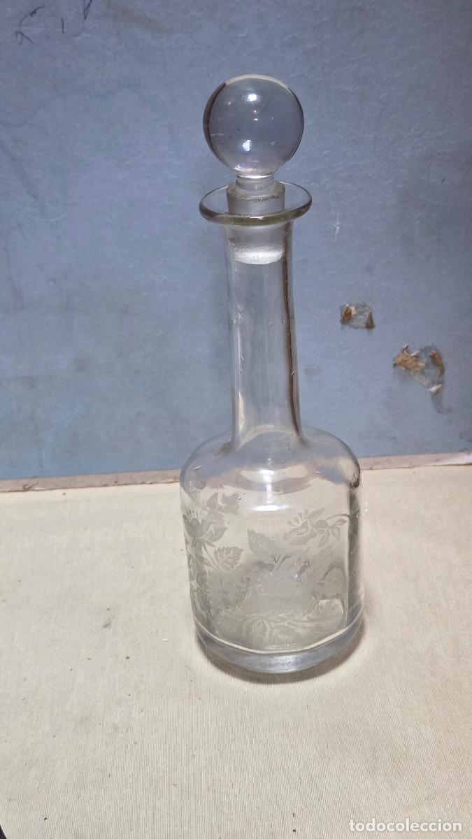 Colecionismo: botella de cristal de licor