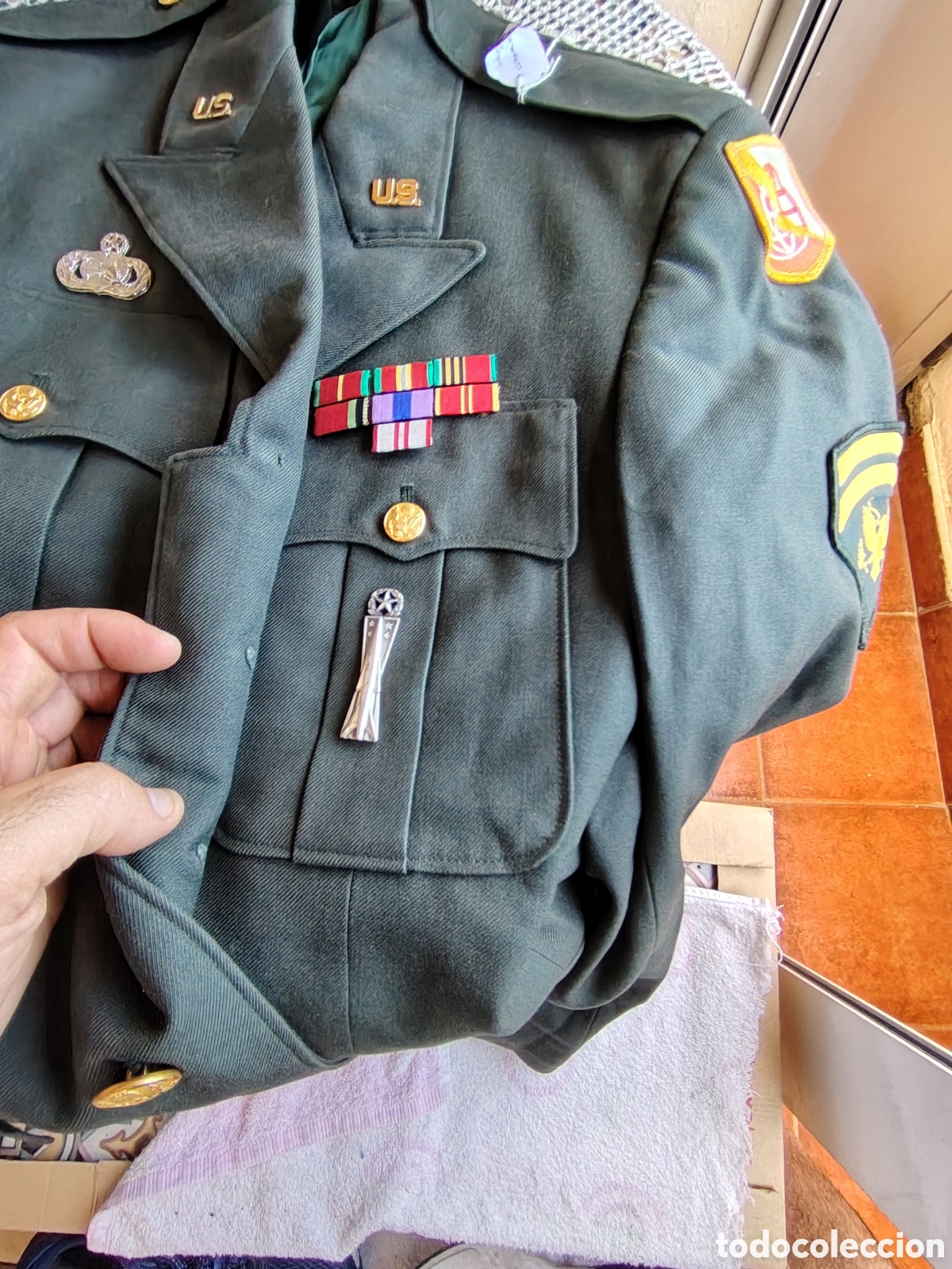 Coleccionismo: CHAQUETA MILITAR ANTIGUA EEUU - Foto 2