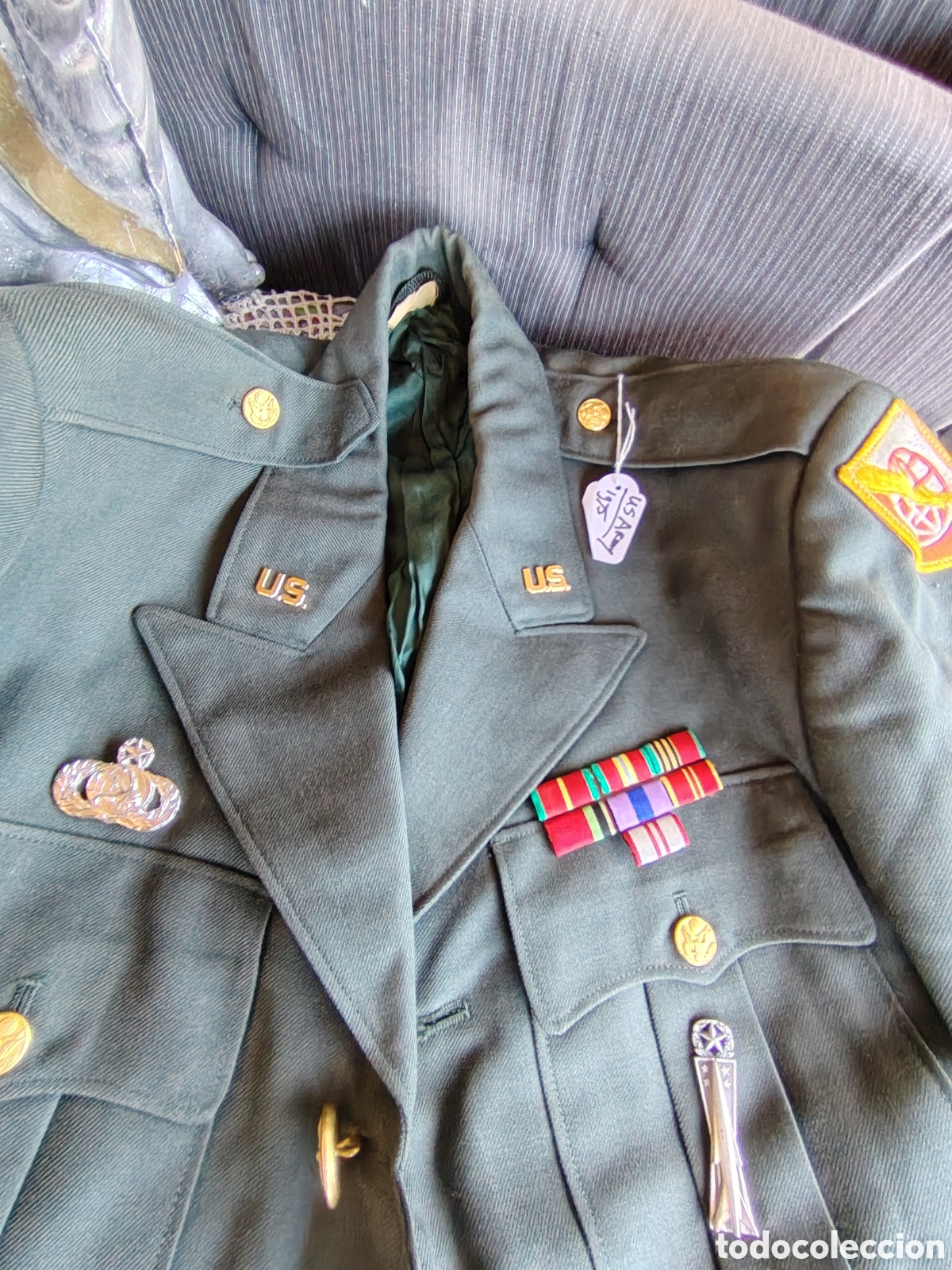 Coleccionismo: CHAQUETA MILITAR ANTIGUA EEUU - Foto 8