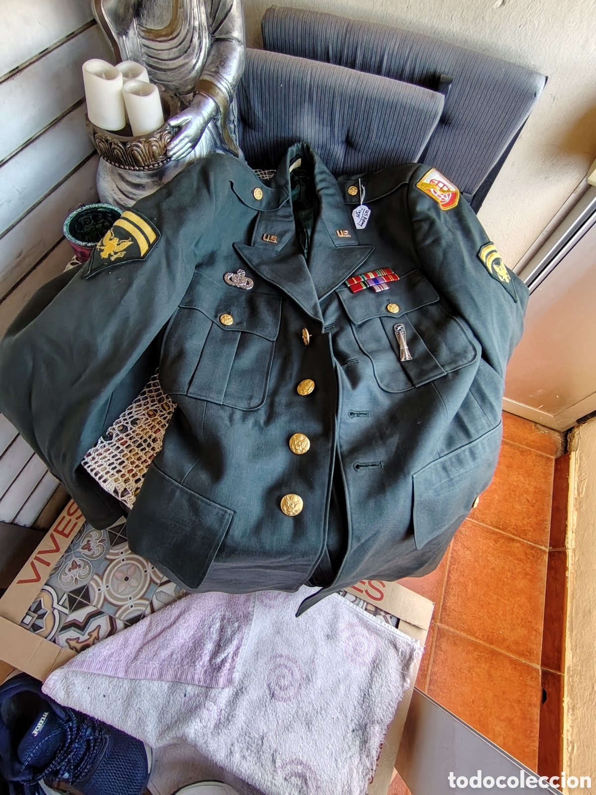 Coleccionismo: CHAQUETA MILITAR ANTIGUA EEUU - Foto 10