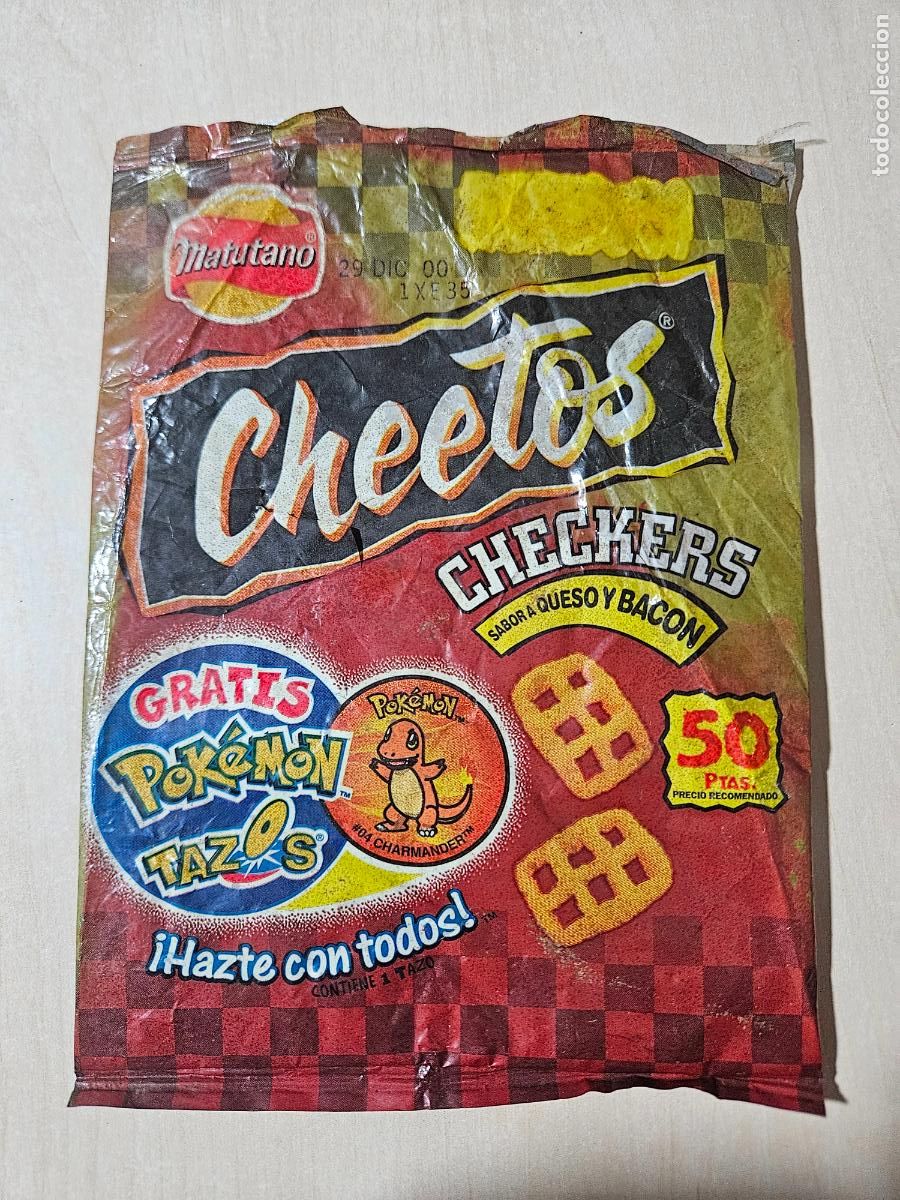 Coleccionismo: Bolsa Matutano Cheetos promoci&oacute;n Pokemon - muy rara. A&ntilde;o 2000