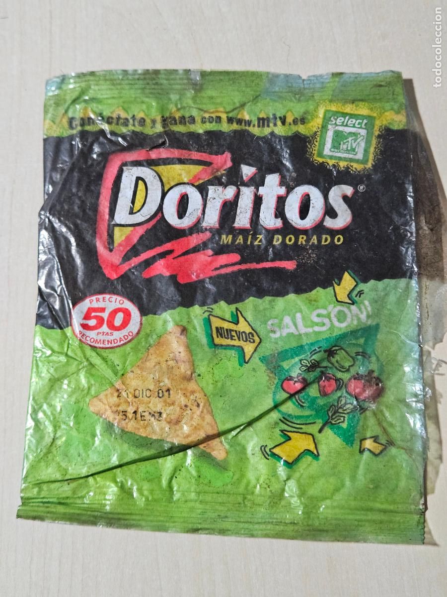 Coleccionismo: Bolsa Matutano doritos promoci&oacute;n mtv - muy rara. A&ntilde;o 2001