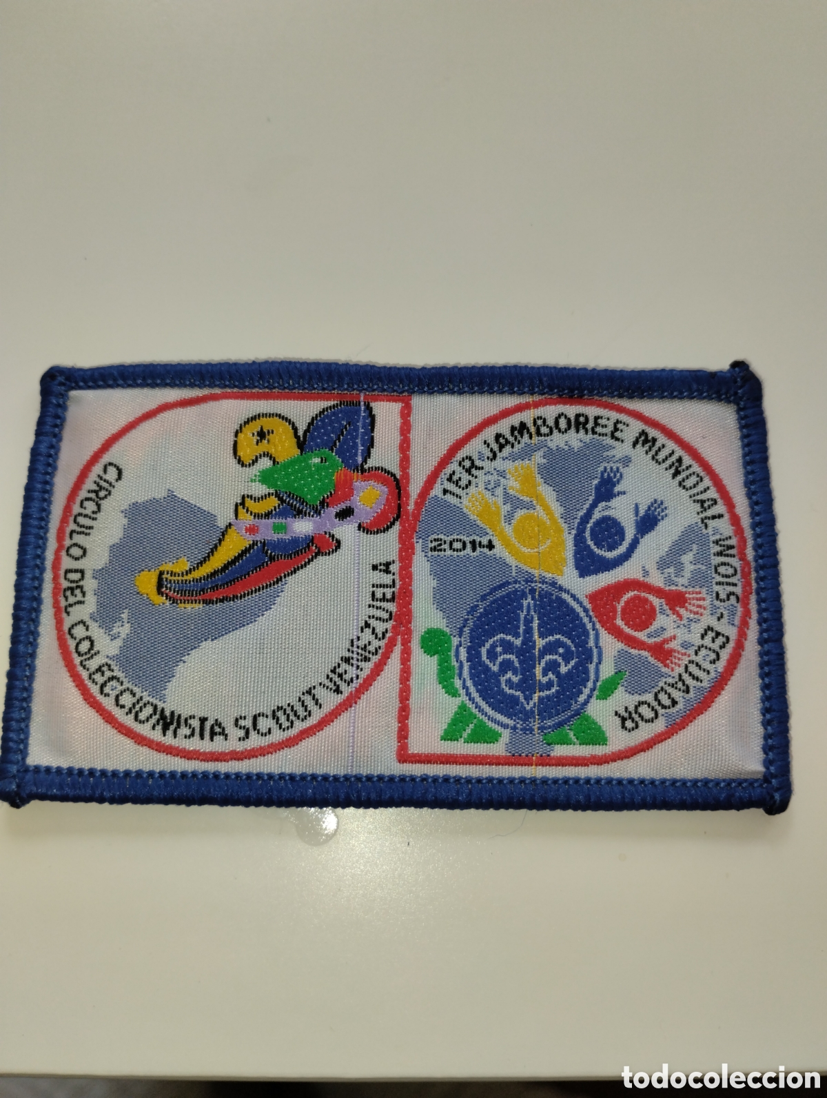 Coleccionismo: Insignia del Circulo del Coleccionista Scout de Venezuela al 1er Jamboree Mundial de WOIS 2014