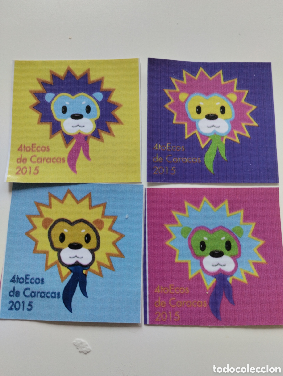 Coleccionismo: Set de 4 insignias del 4to ECOS Caracas