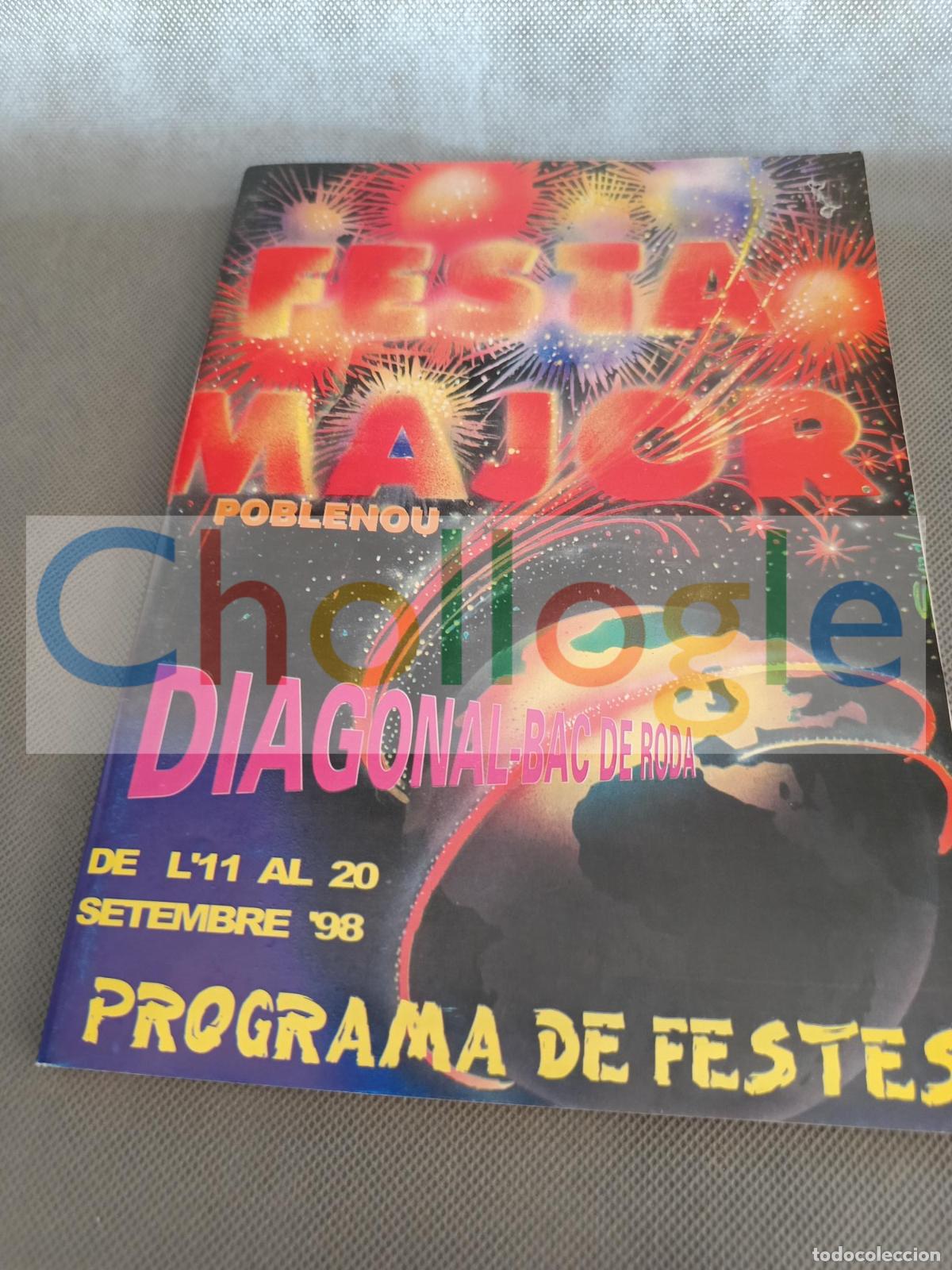 Coleccionismo: Programa Festa major Diagonal Bac de Roda marcel pascual constellation soffi&ccedil;ao
