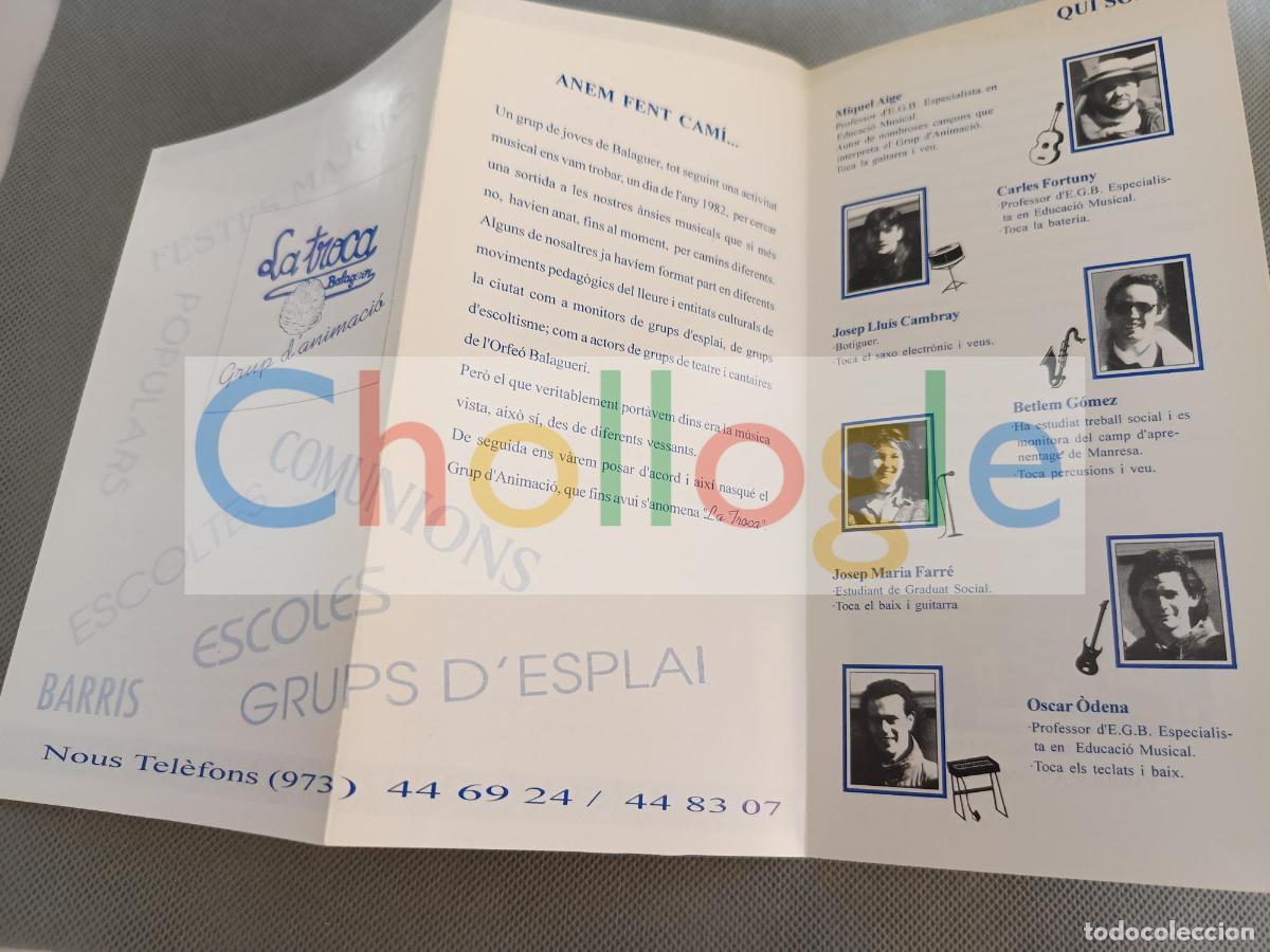 Coleccionismo: la troca grup animacio infantil triptico - Foto 2