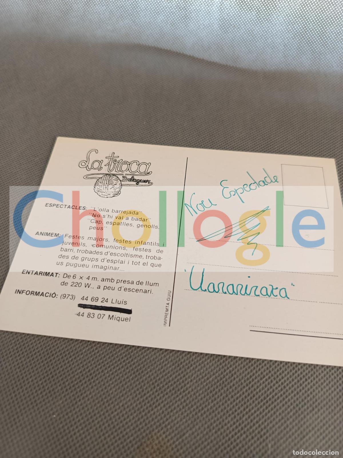 Coleccionismo: la troca grup animacio infantil postal - Foto 2