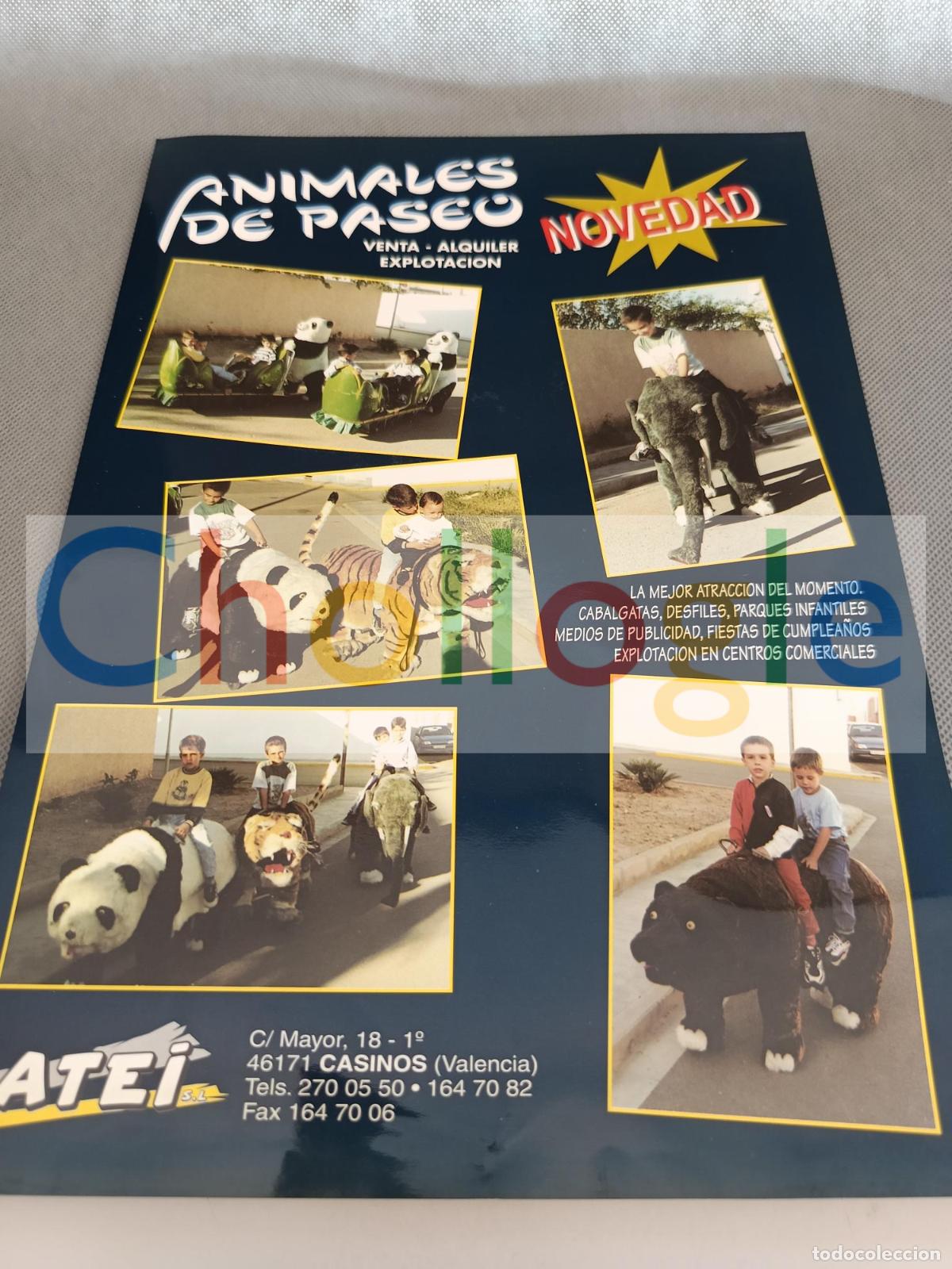 Coleccionismo: animales de paseo infanil atei casinos valencia