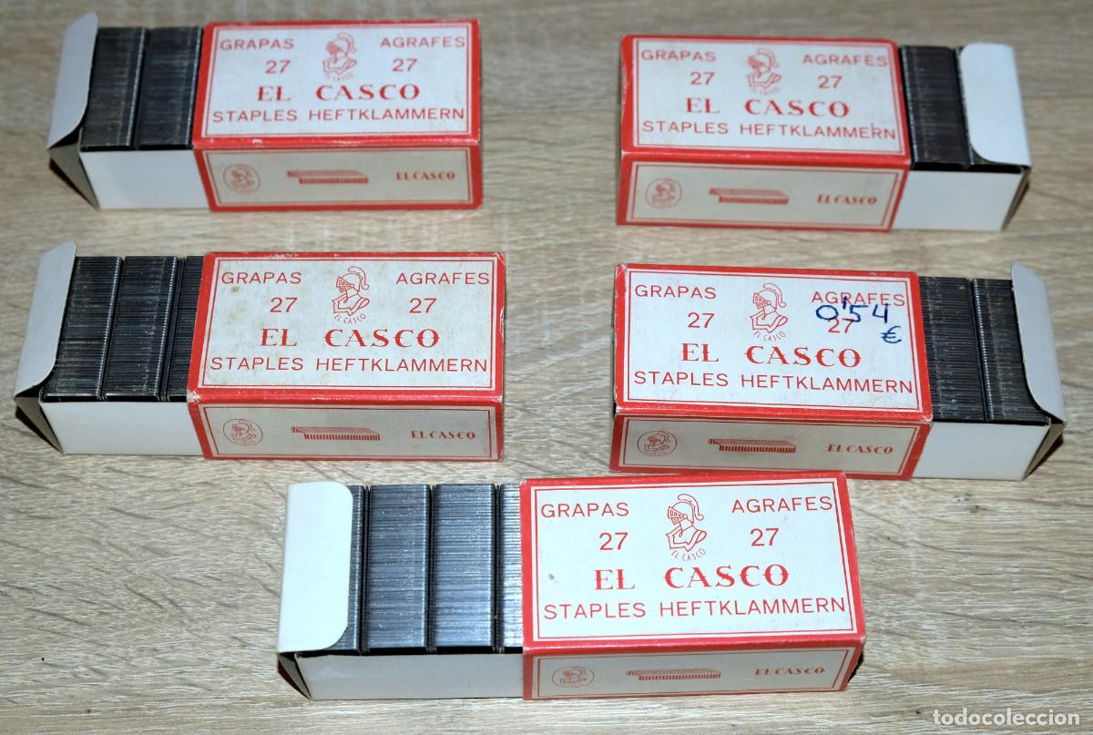 Coleccionismo: Cajas de Grapas &rdquo;EL CASCO&rdquo; - Foto 2