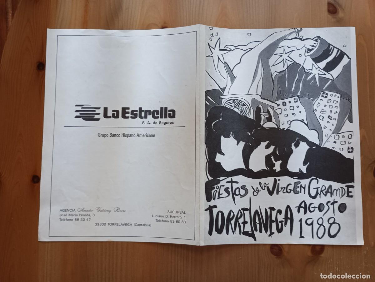 Coleccionismo: PROGRAMA FIESTAS DE LA VIRGEN GRANDE TORRELAVEGA 1988