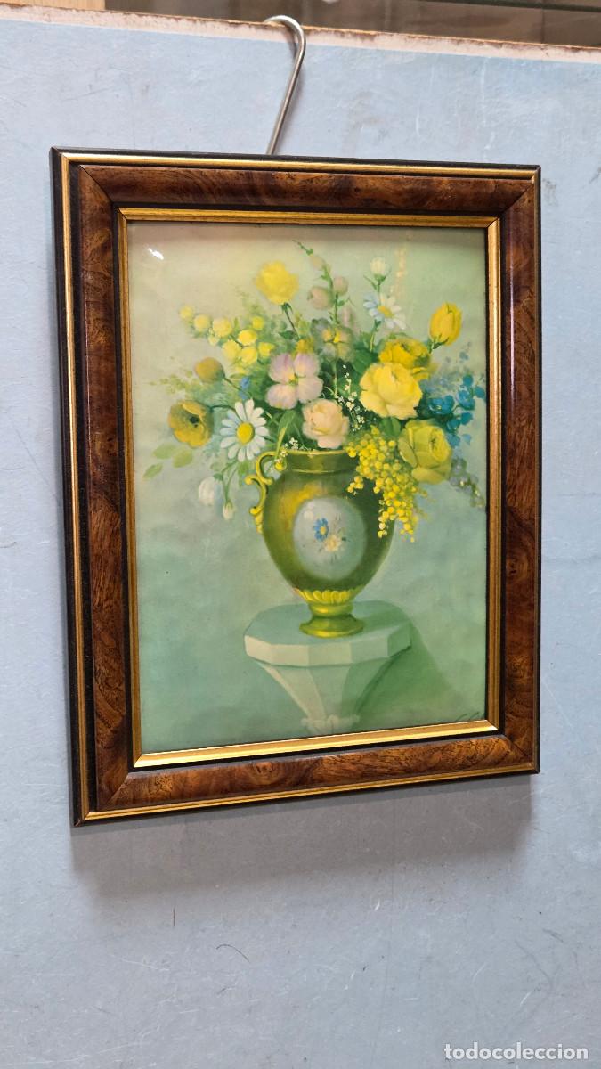 Coleccionismo: cuadro con laminas de flores