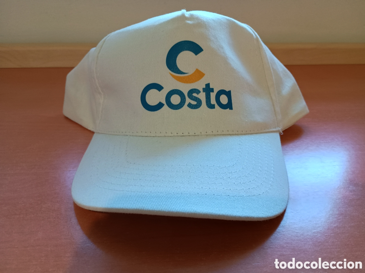 Coleccionismo: gorra blanca con el logotipo de Costa Cruceros.