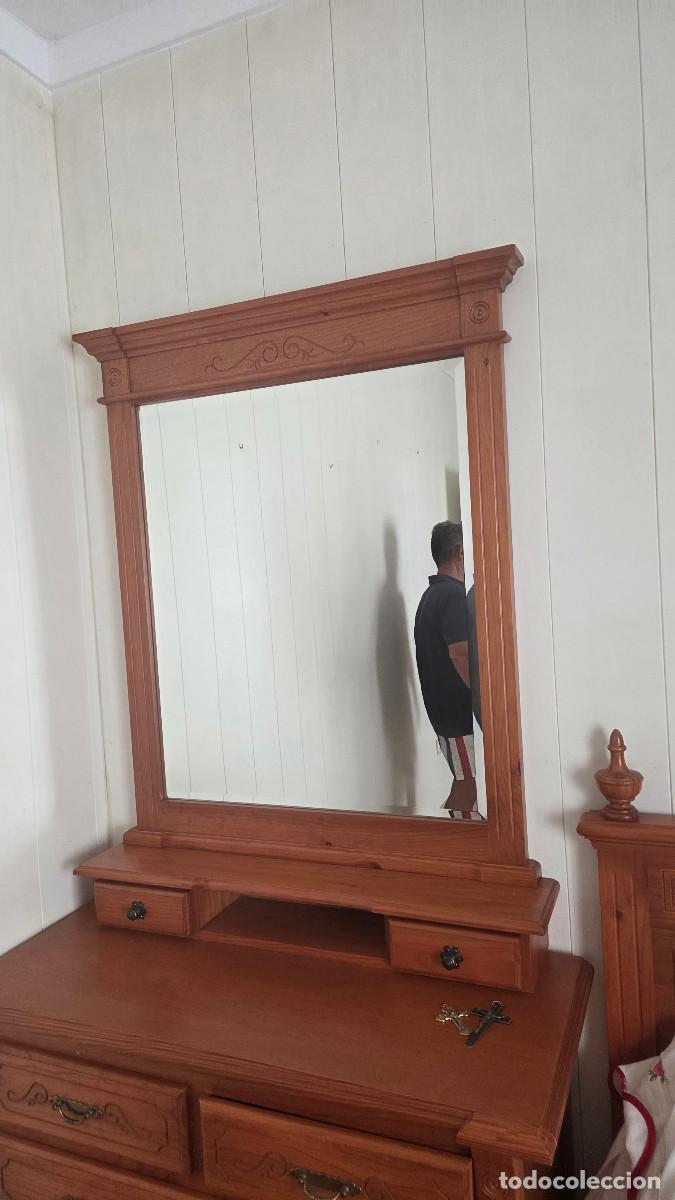 Coleccionismo: comoda con espejo de madera - Foto 3