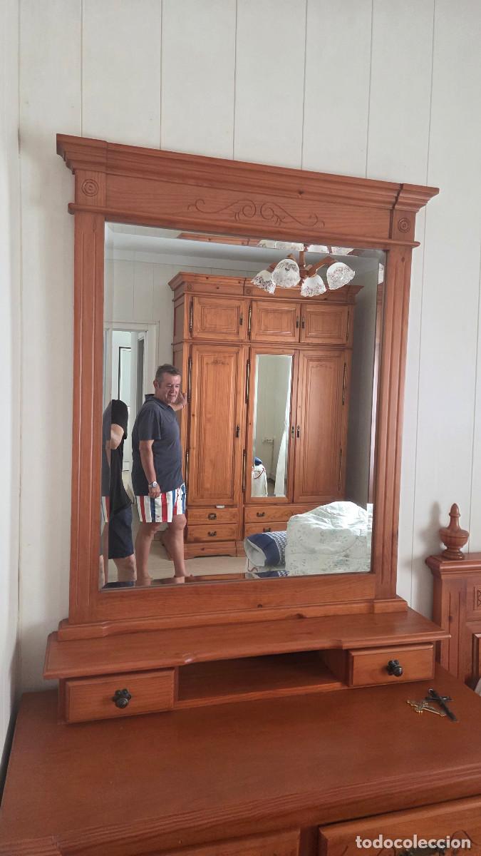 Coleccionismo: comoda con espejo de madera - Foto 5