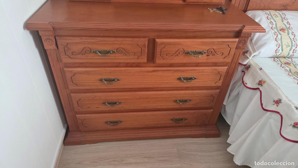 Coleccionismo: comoda con espejo de madera - Foto 6
