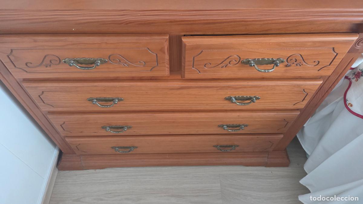Coleccionismo: comoda con espejo de madera - Foto 7