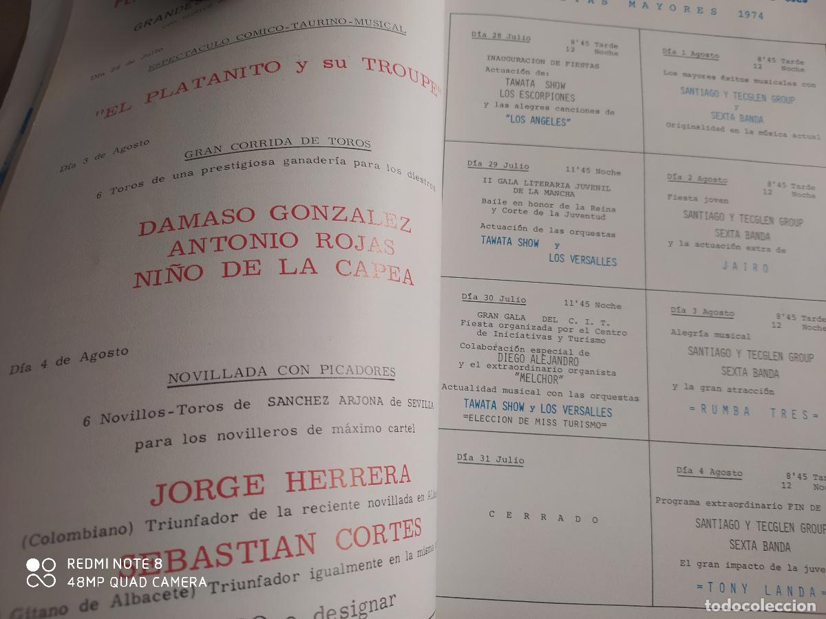 Coleccionismo: LA RODA ALBACETE PROGRAMA FIESTAS DE 1974 - Foto 6