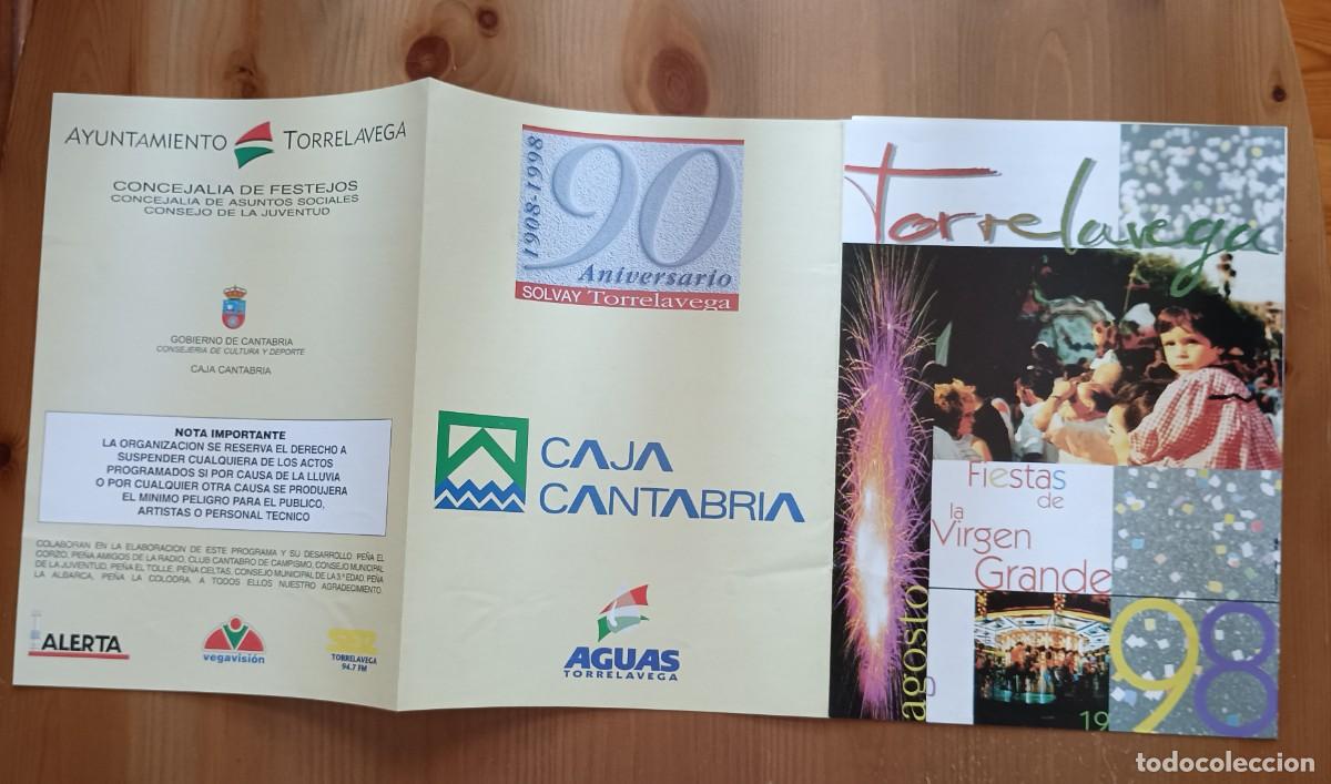 Coleccionismo: PROGRAMA FIESTAS DE LA VIRGEN GRANDE TORRELAVEGA 1998 - Foto 2