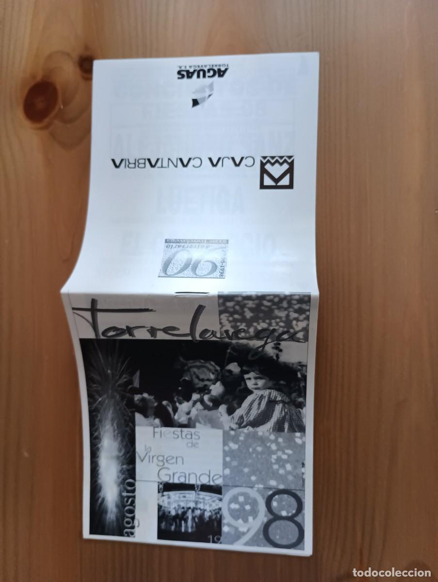 Coleccionismo: PROGRAMA FIESTAS DE LA VIRGEN GRANDE TORRELAVEGA 1998 - Foto 4