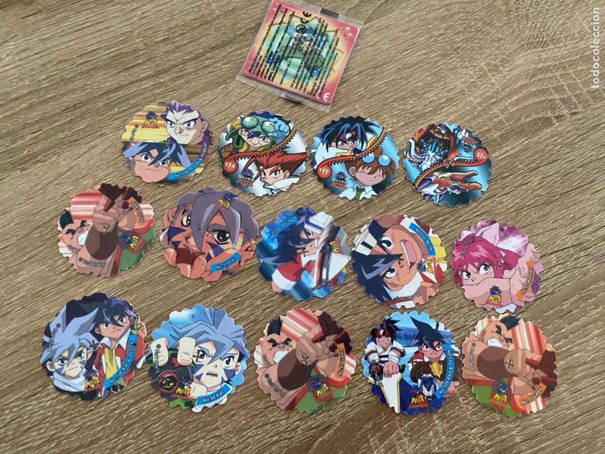 LOTE TAZOS SPINNERS BEYBLADE