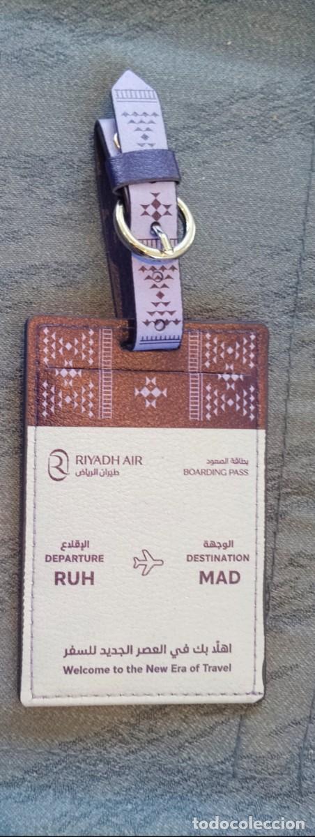 Coleccionismo: Identificador Maletas Inaugural Riyadh Air (Madrid-Riad) / Luggage Tag