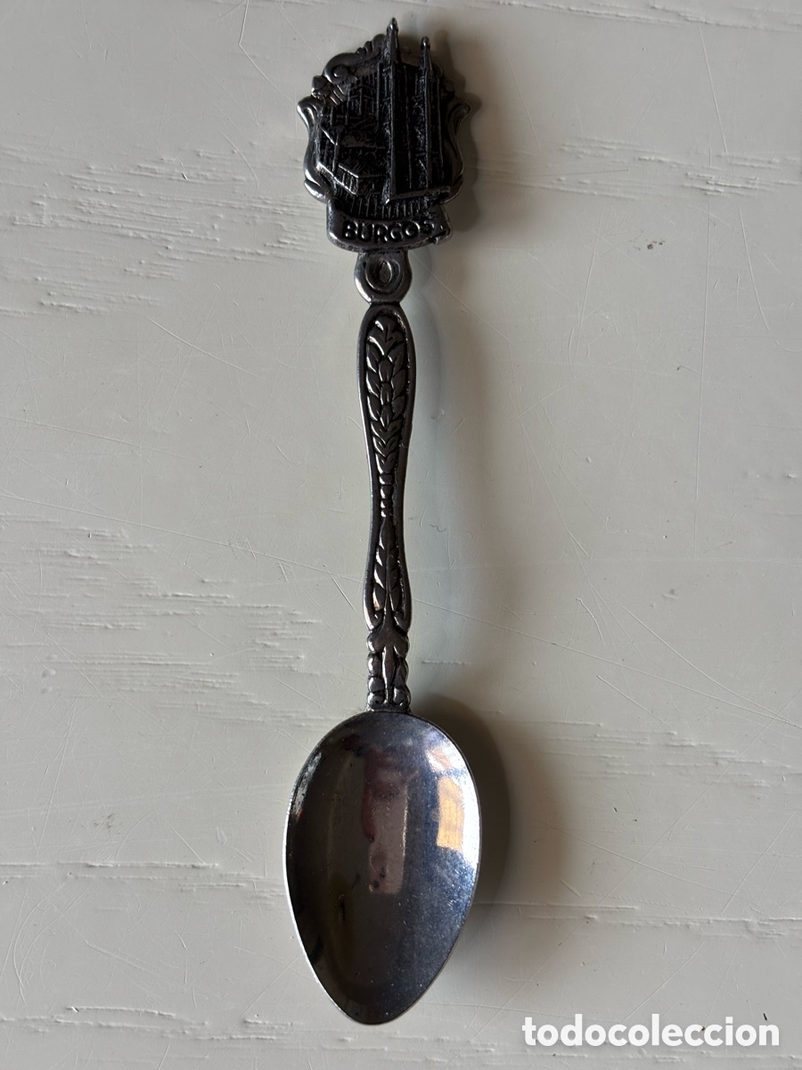 Coleccionismo: Cucharita Burgos souvenir