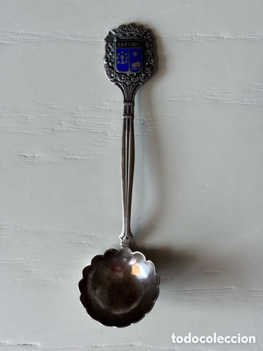 Coleccionismo: Cucharita souvenir Santiago