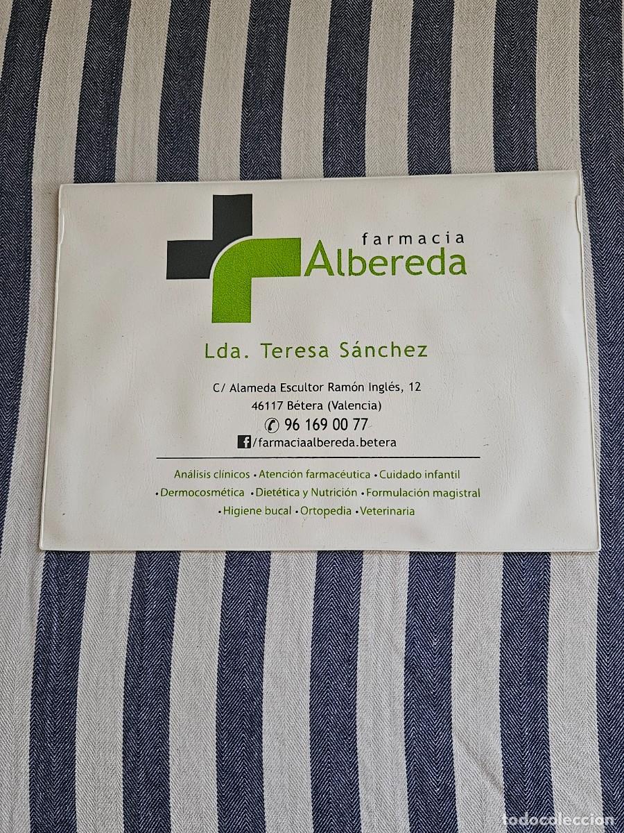 Coleccionismo: Funda De Pl&aacute;stico Guarda Recetas Obsequio De Una Farmacia De B&eacute;tera (Valencia).