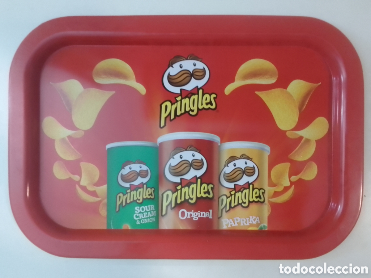 Coleccionismo: Bandeja met&aacute;lica Patatas Fritas Pringles.