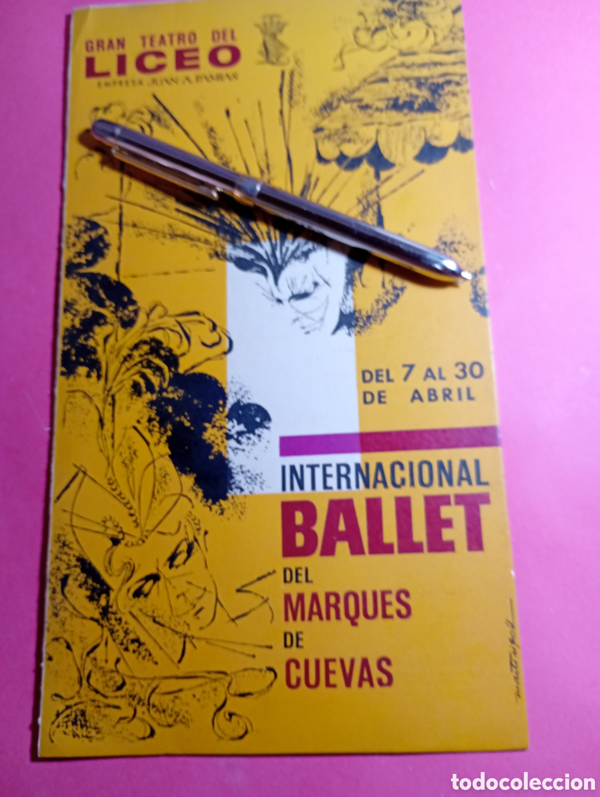 Coleccionismo: INTERNACIONAL BALLET MARQU&Eacute;S DE CUEVAS 7/3 A 10/4 1961 EN GRAN TEATRO DEL LICEO DE BARCELONA