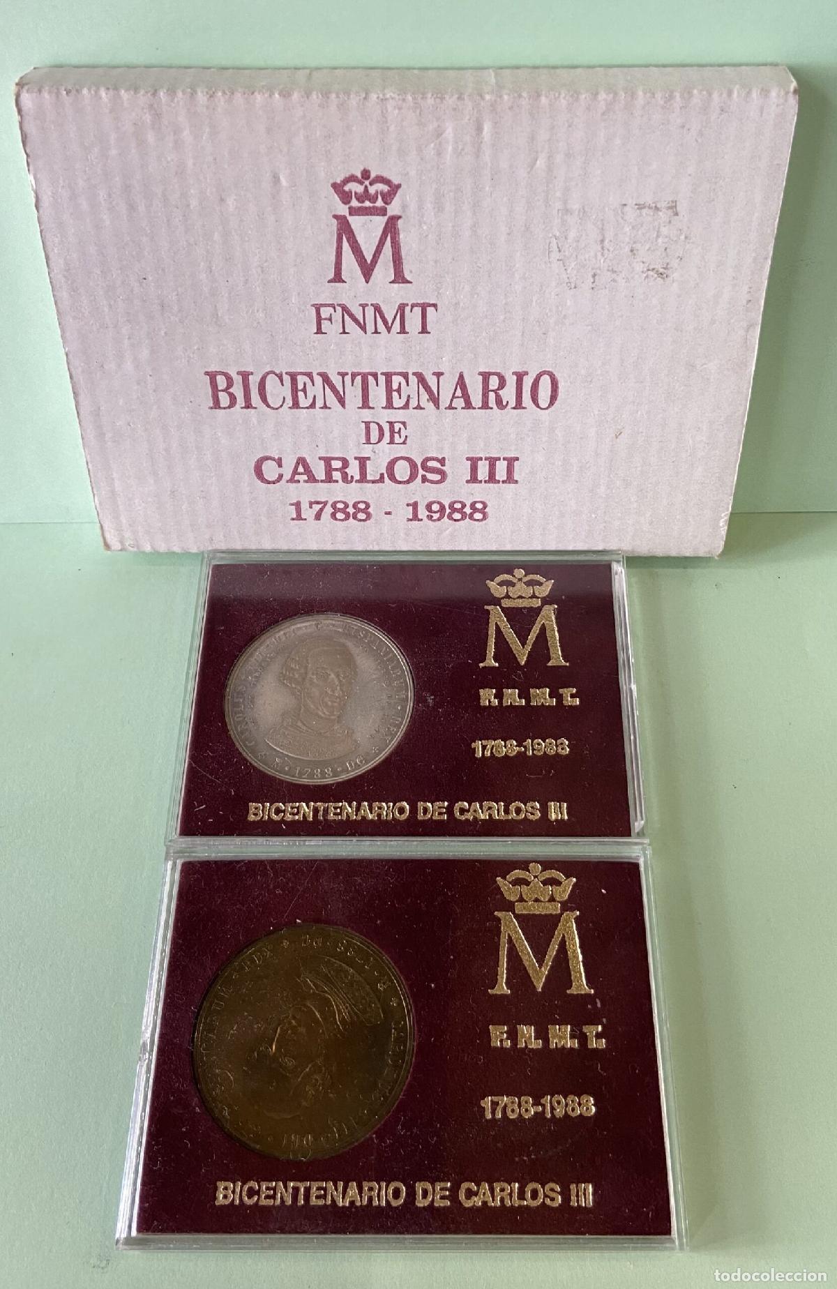 Coleccionismo: CREXP181 MEDALLAS ESPA&Ntilde;A FNMT BICENTENARIO CARLOS III 1988