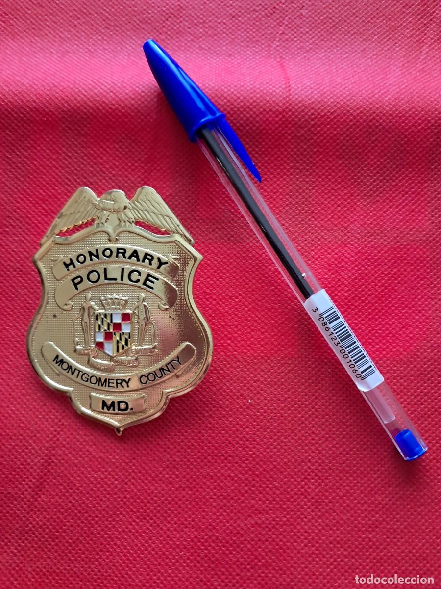 Coleccionismo: PLACA HONORARY POLICE MONTGOMERY COUNTY MD &ndash; USA &ndash; MARYLAND &ndash; R&Eacute;PLICA