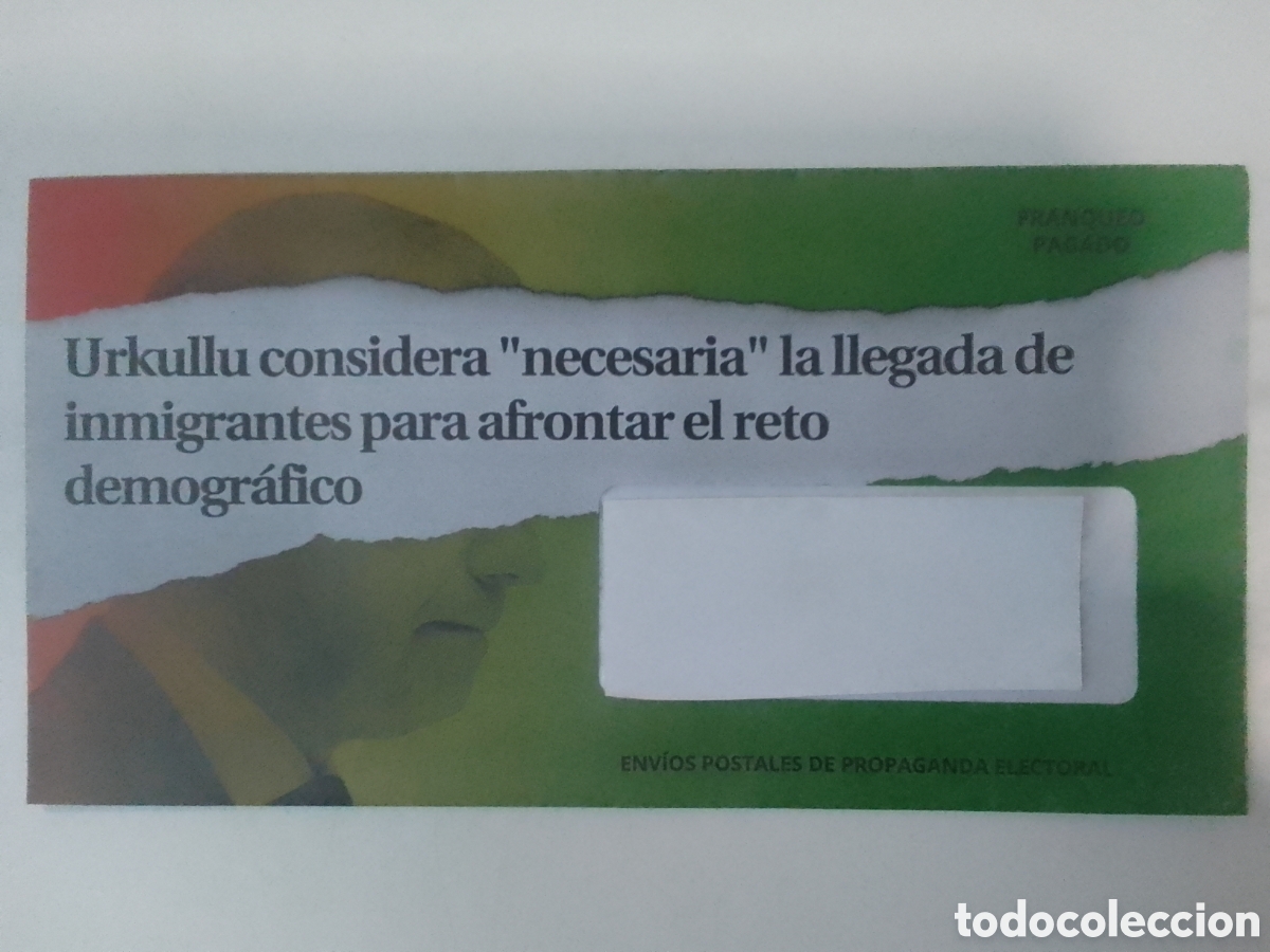 Coleccionismo: Propaganda electoral VOX Elecciones al Parlamento Vasco 2020.
