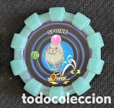 Coleccionismo: 31 SPOINK Tazo boinx pokemon
