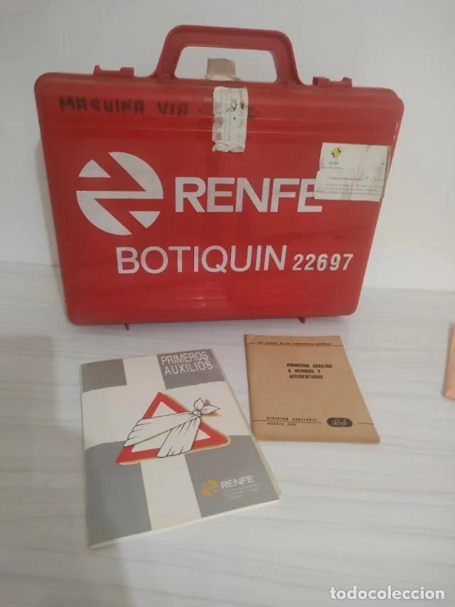 Coleccionismo: Antiguo Botiqu&iacute;n de Renfe y Manuales Primeros Auxilios