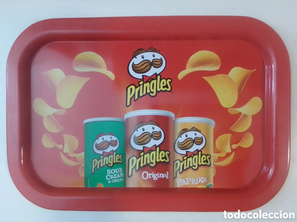 Coleccionismo: Bandeja met&aacute;lica Patatas Fritas Pringles.
