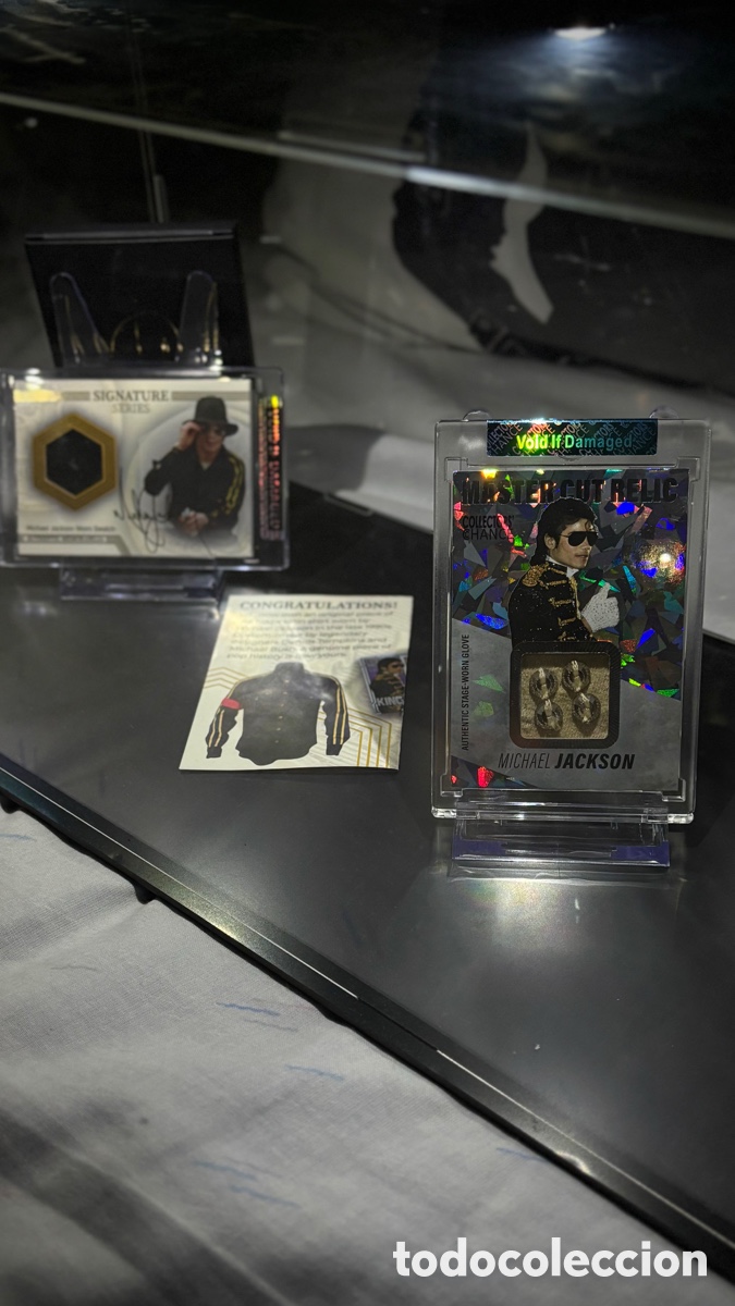 Coleccionismo: Michael Jackson Glove Swatch Card &ndash; Silver &ndash; New Edition