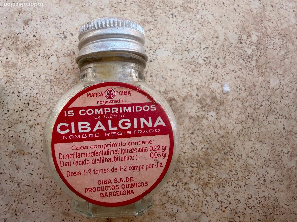 Coleccionismo: Frasco medicamento Cibalgina