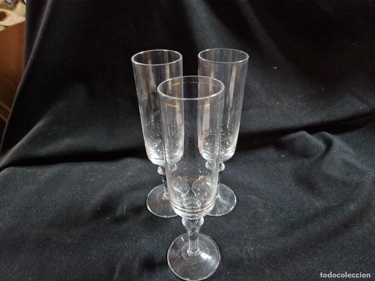 Coleccionismo: 3 BONITAS COPAS DE CRISTAL. MEDIDA 20*5