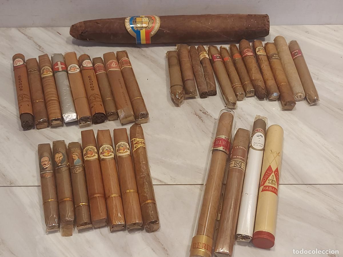 Coleccionismo: LOTE 33 PUROS ANTIGUOS | MONTECRISTO | PARTAG&Aacute;S | FLOR DE CANO | BERING | ANDORRA