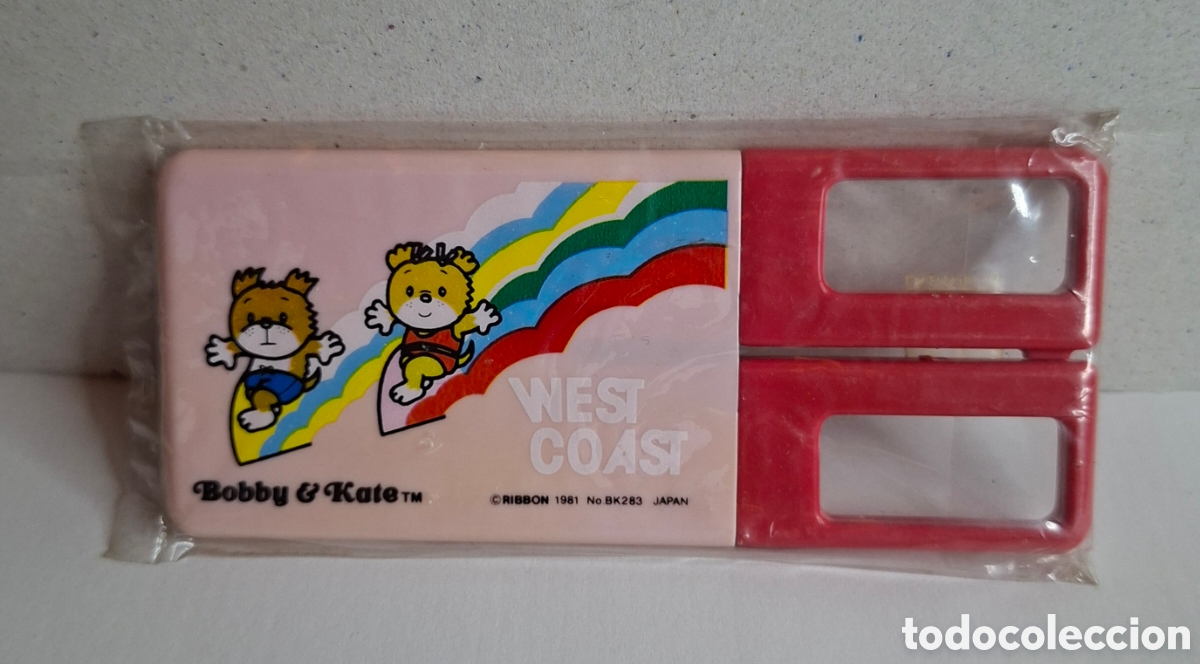 Coleccionismo: TIJERAS BOBBY & KATE. RIBBON. WEST COAST. NUEVO A ESTRENAR. JAPAN. 1981.