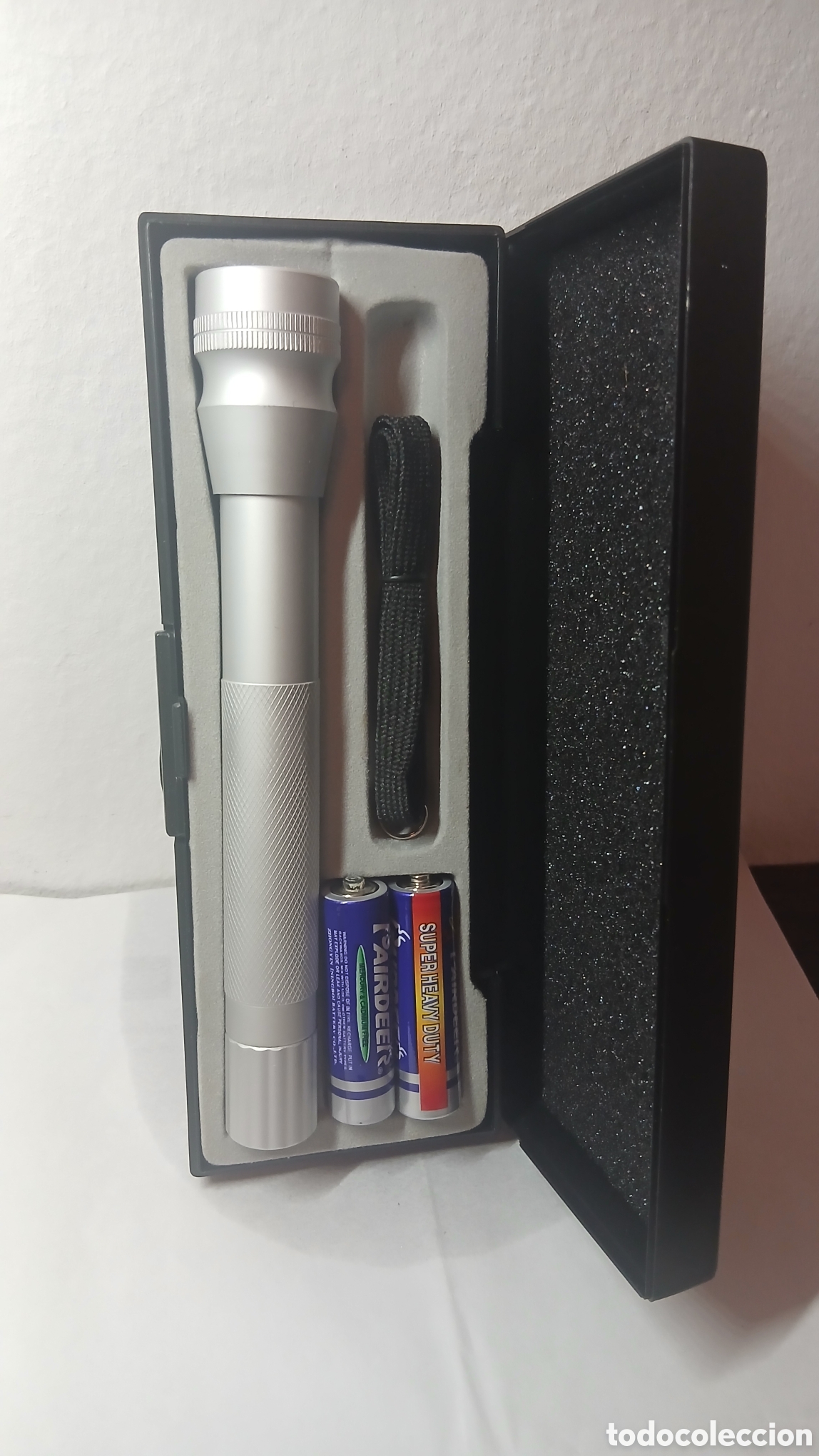 Coleccionismo: Linterna de aluminio con estuche protector