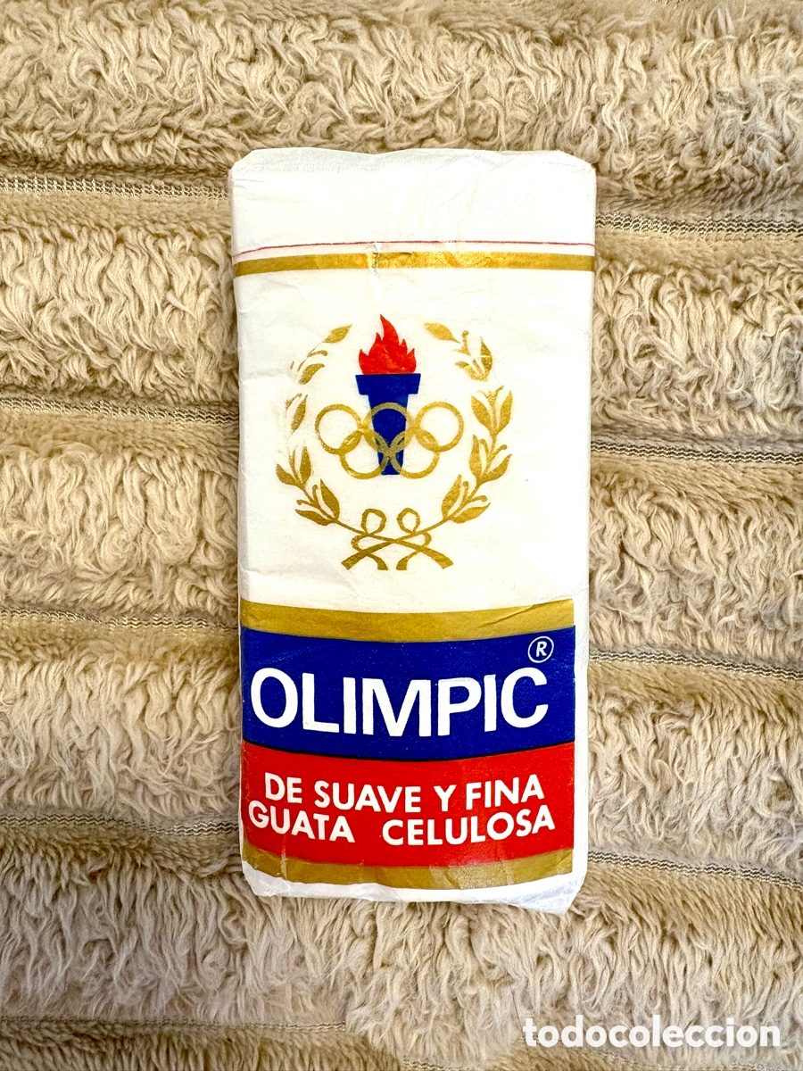 Coleccionismo: Antiguo Paquete Pa&ntilde;uelos OLIMPIC Goma-Camps (A&ntilde;os 70/80) - Precintado / Colecci&oacute;n Completa
