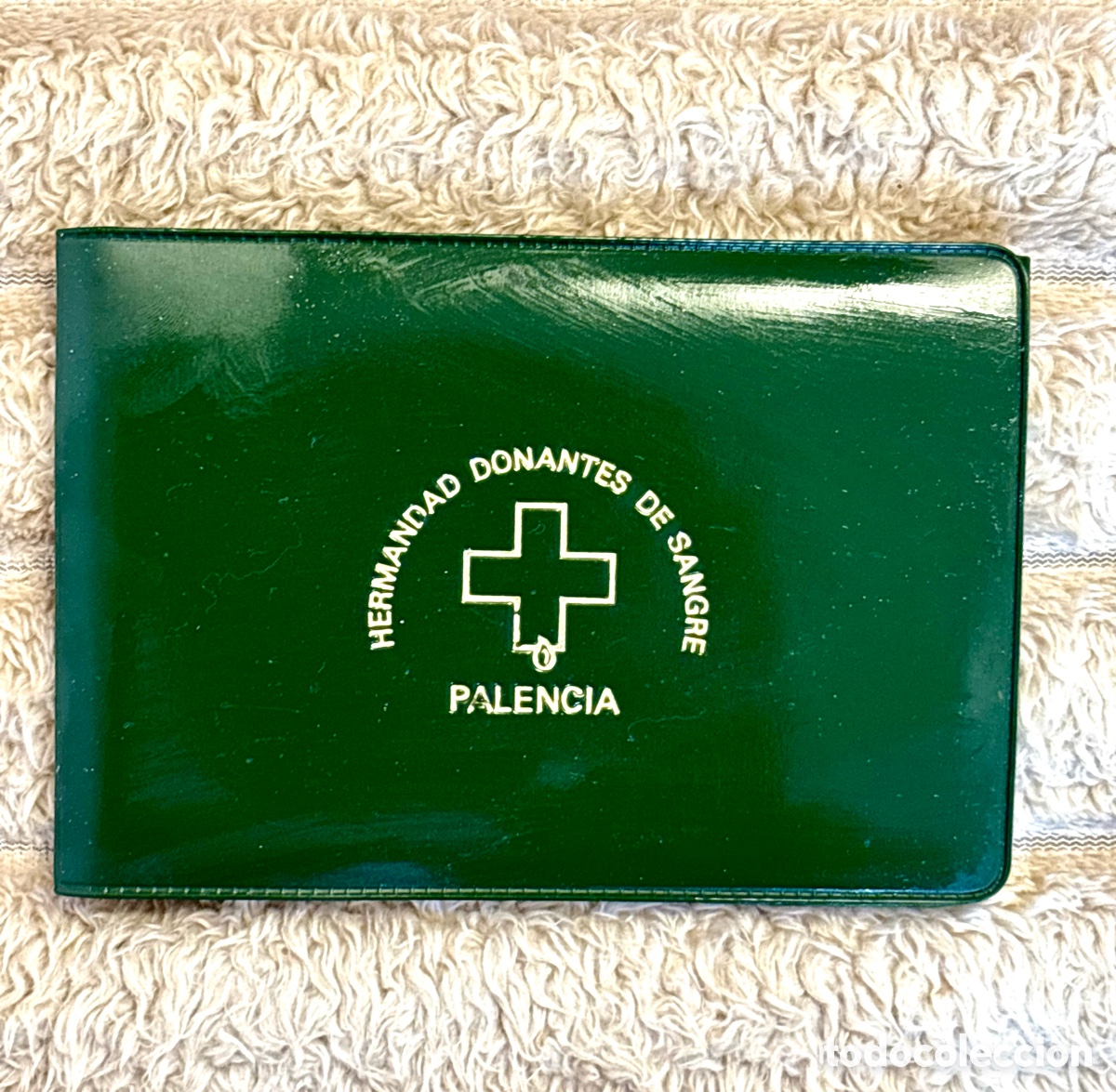 Coleccionismo: Antigua Cartera Portadocumentos Donantes de Sangre Palencia (A&ntilde;os 80/90) - Completa y Flexible