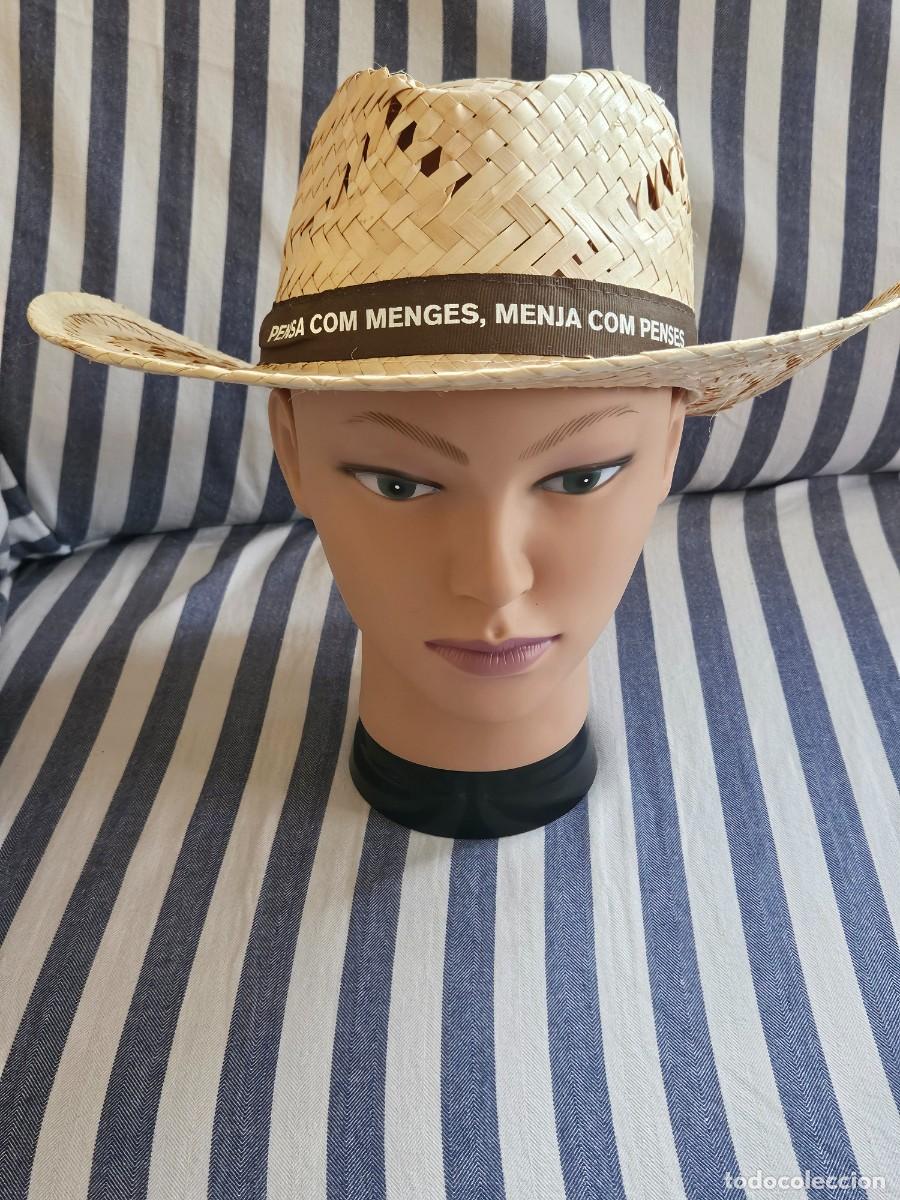 Coleccionismo: Bonito Sombrero De Paja Nuevo Publicidad De Atmeller Origen Pensa Com Menges, Menja Com Penses.