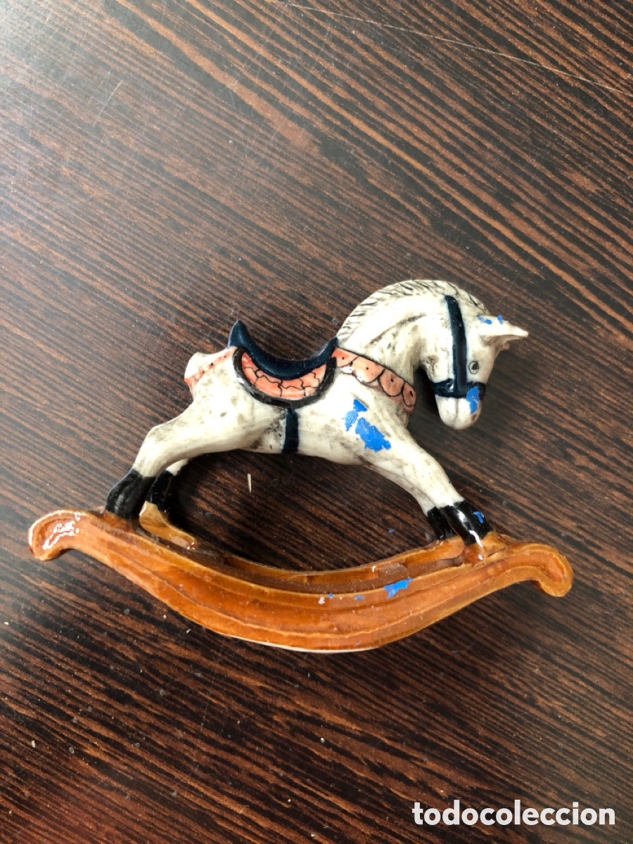 Coleccionismo: Figura Caballo balancin de porcelana